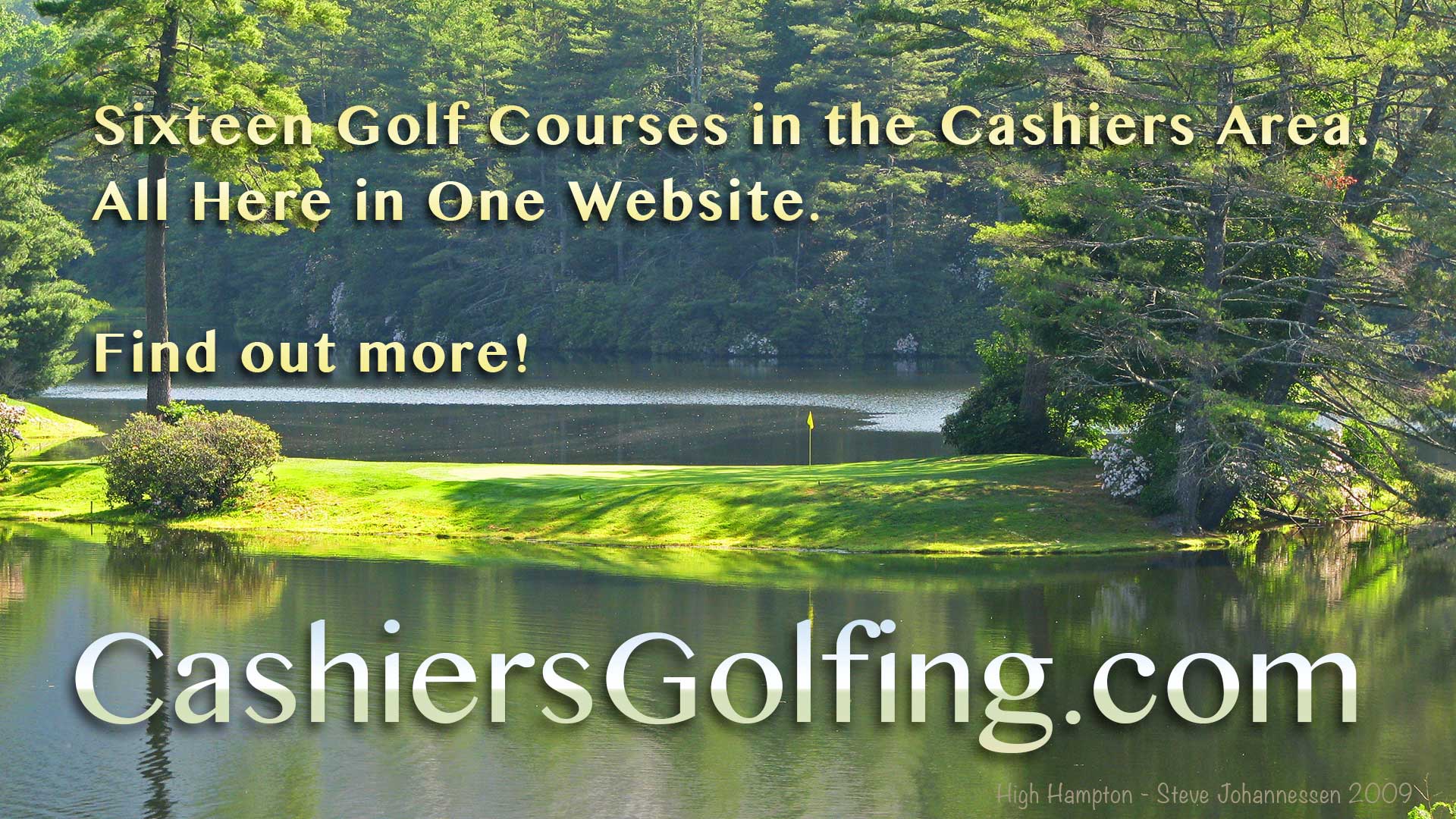 Sixteen Golf Courses in the Cashiers Area